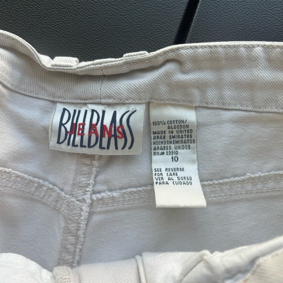 Women’s Bill Blass High Waist Khaki Shorts Size 10 – Classic Vintage Style - Picture 4 of 6